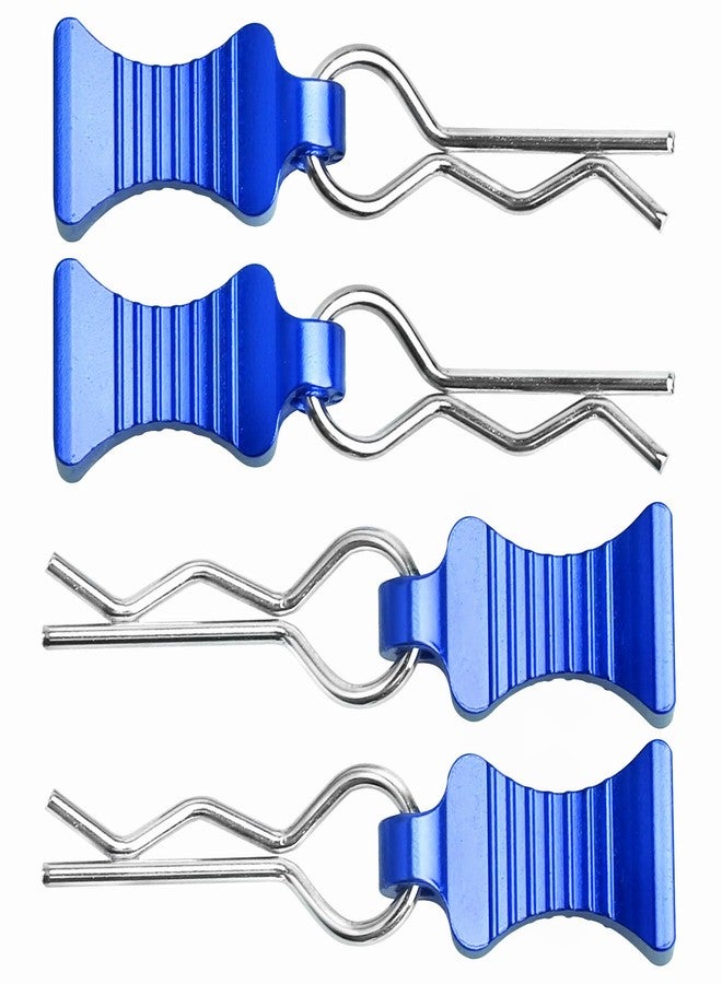 AllinRC RC Car Body Clips with Pull Tab for 1/10 1/12 Scale Traxxas Axial Redcat Losi Tamiya HPI HSP RC Truck Crawler Buggy On Road Touring Racing, Set of 4 (Navy Blue) - Image 1